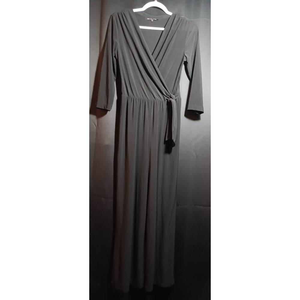 Nik and Nash Women’s Black Jumpsuit 3/4 Sleeve Size Small Casual Wide‑Leg Romper
